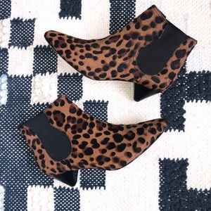 Joie Barleena Calf Hair Leopard Bootie